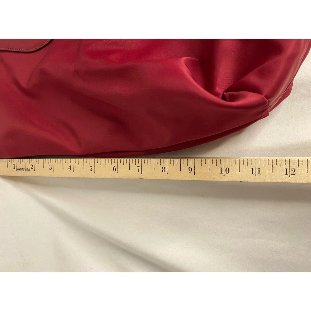 Kate Spade Chelsea Large Tote Bag Red Nylon Shoulder Bag with Pouch